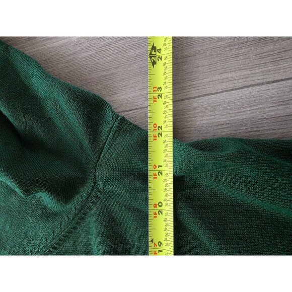 Lands End Womens Plus Size 1X Green Button-Up Cardigan Sweater - Picture 8 of 8